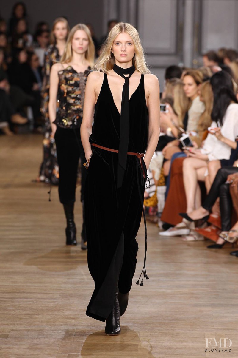 Lily Donaldson featured in  the Chloe fashion show for Autumn/Winter 2015