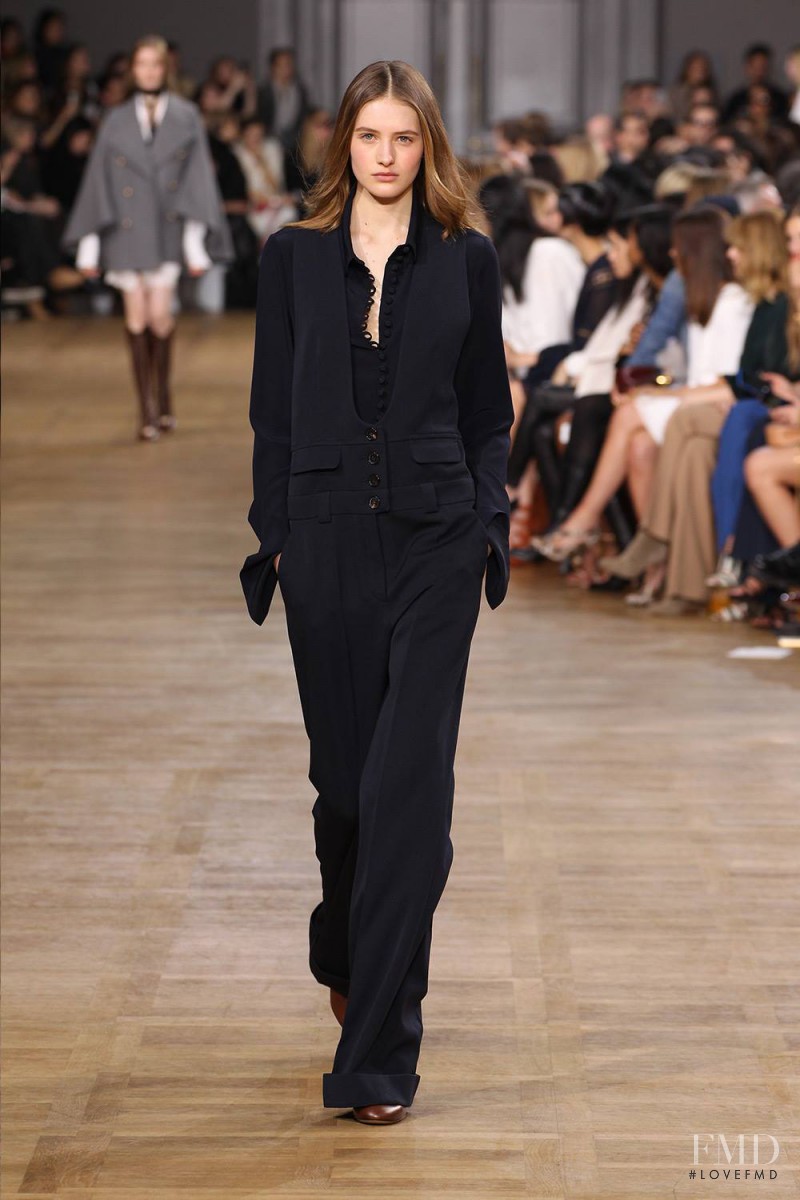 Sanne Vloet featured in  the Chloe fashion show for Autumn/Winter 2015