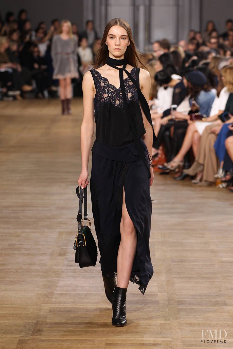 Irina Liss featured in  the Chloe fashion show for Autumn/Winter 2015