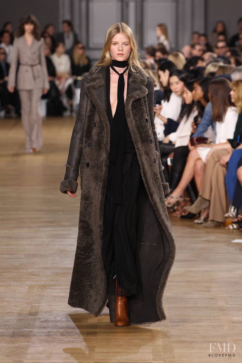Kadri Vahersalu featured in  the Chloe fashion show for Autumn/Winter 2015