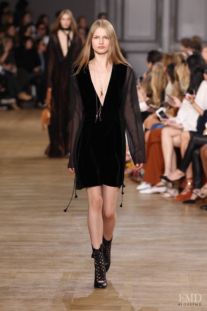 Aneta Pajak featured in  the Chloe fashion show for Autumn/Winter 2015