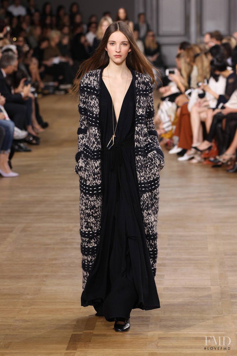 Clémentine Deraedt featured in  the Chloe fashion show for Autumn/Winter 2015