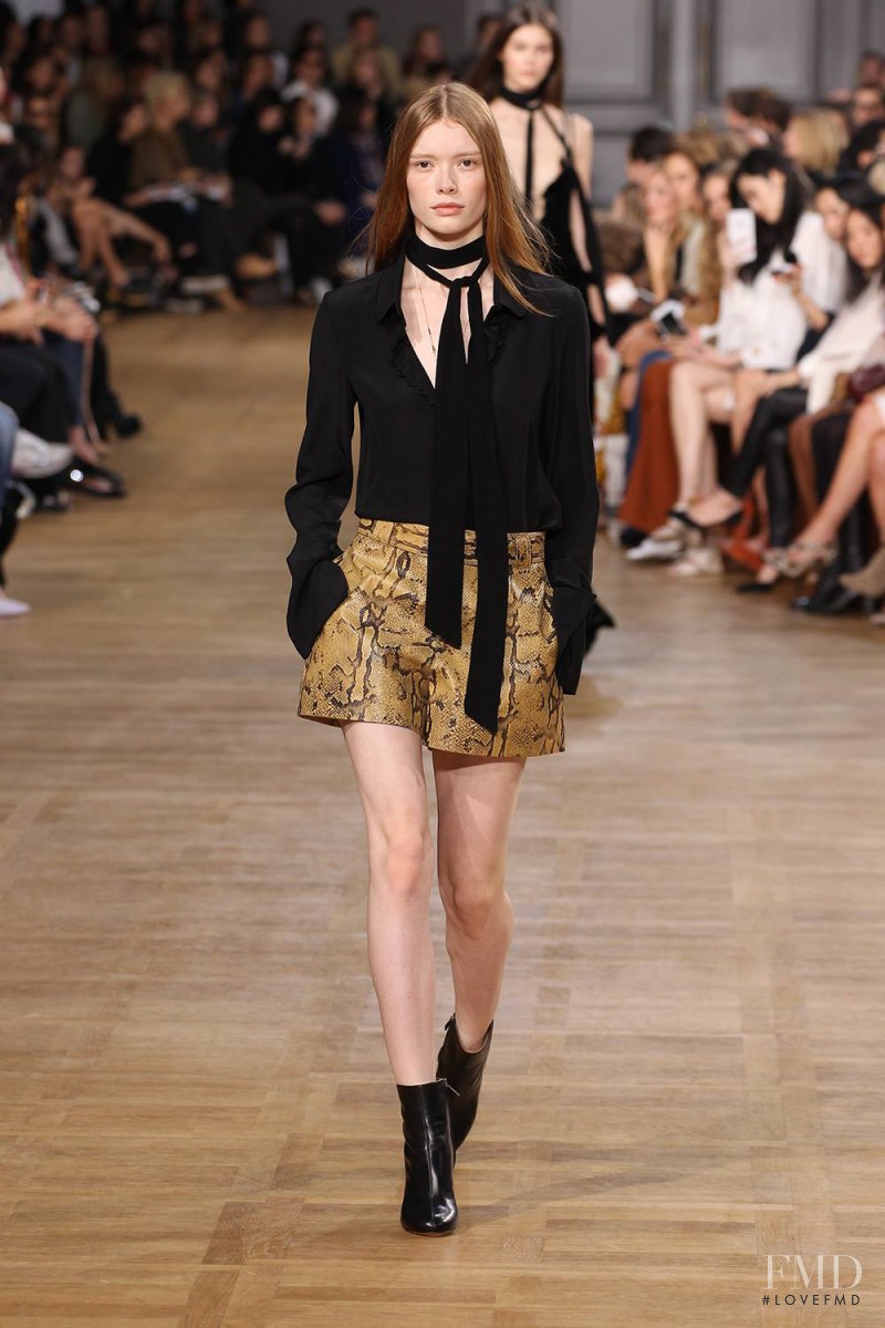 Julia Hafstrom featured in  the Chloe fashion show for Autumn/Winter 2015