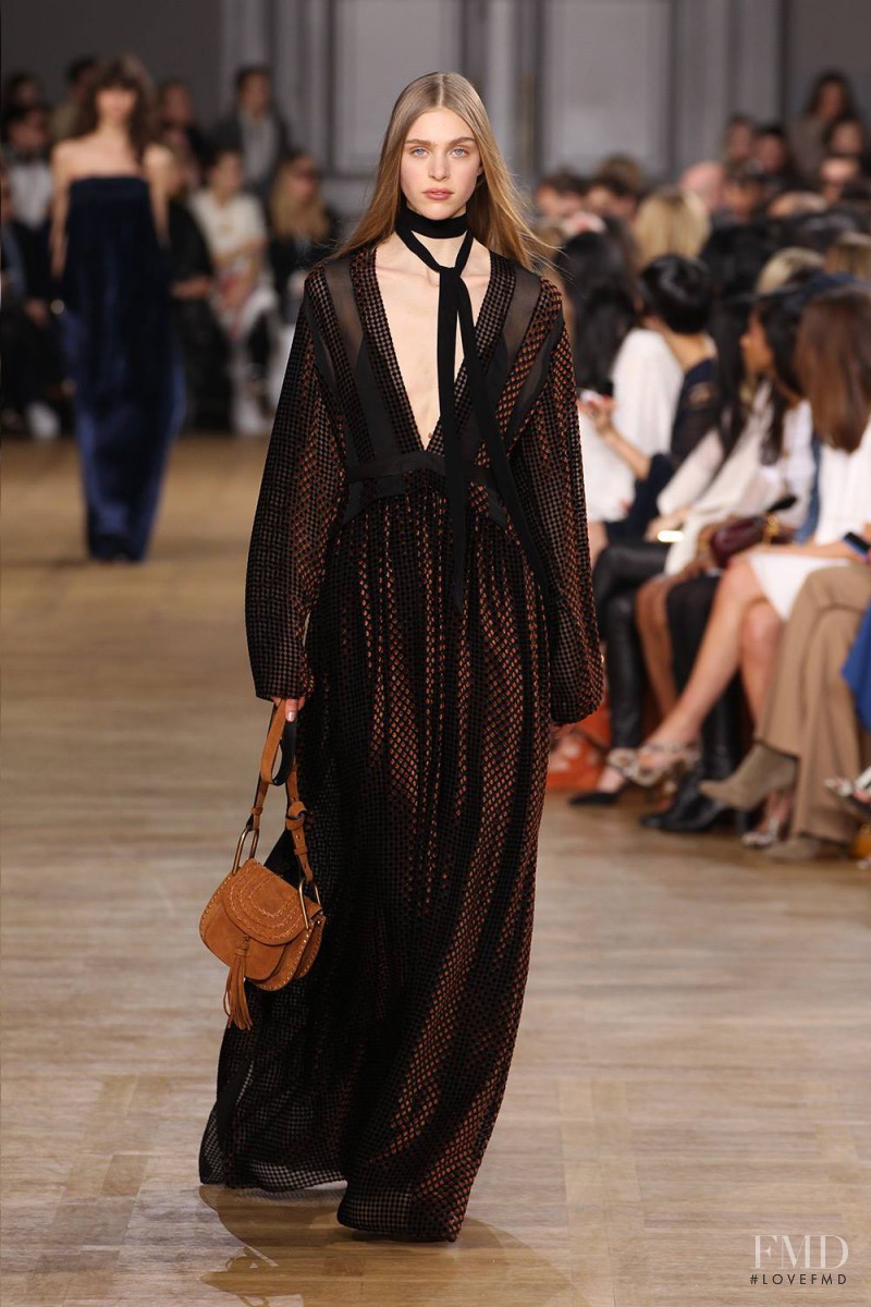 Hedvig Palm featured in  the Chloe fashion show for Autumn/Winter 2015