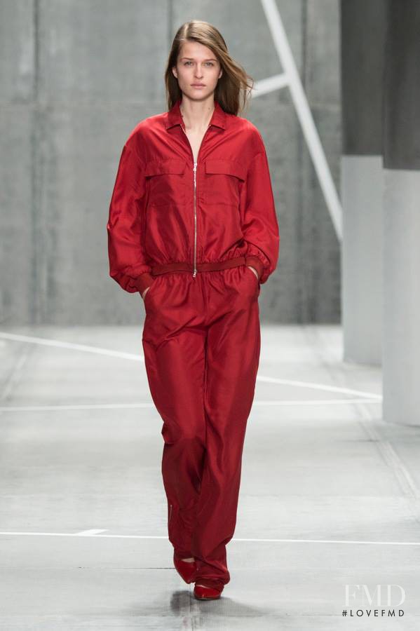 Regitze Harregaard Christensen featured in  the Lacoste fashion show for Autumn/Winter 2015