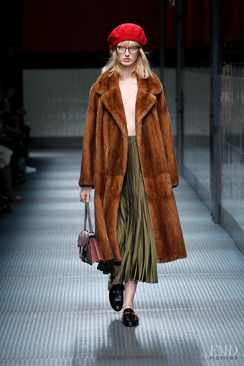 Laura Hagested featured in  the Gucci fashion show for Autumn/Winter 2015