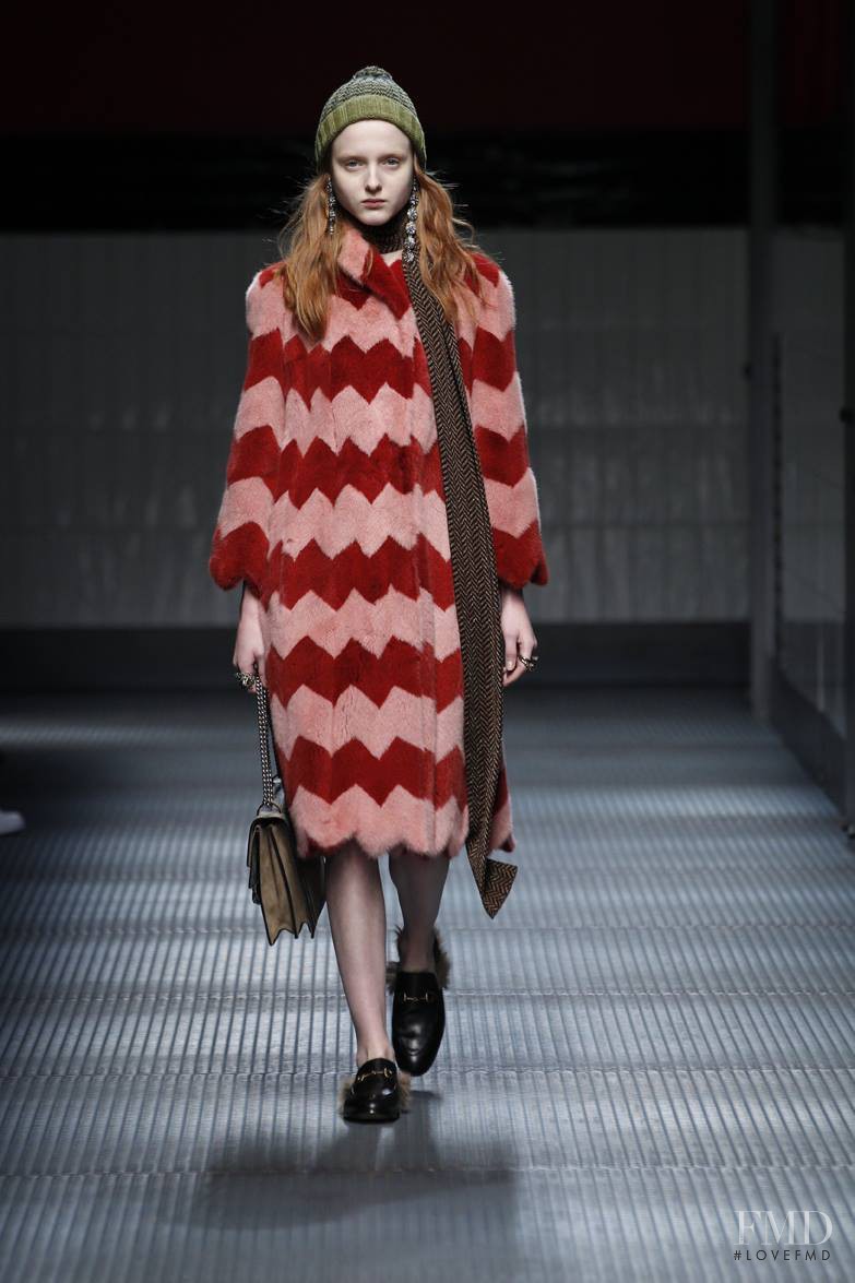 Madison Stubbington featured in  the Gucci fashion show for Autumn/Winter 2015