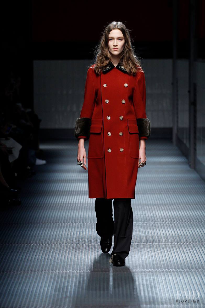 Paulina King featured in  the Gucci fashion show for Autumn/Winter 2015