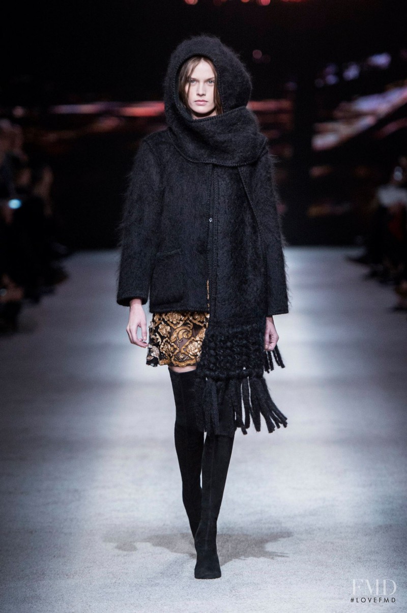 Angel Rutledge featured in  the Alberta Ferretti fashion show for Autumn/Winter 2015