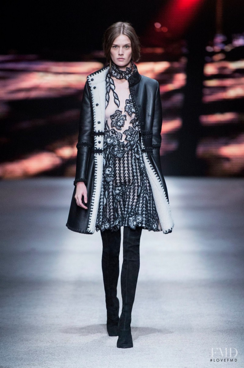 Angel Rutledge featured in  the Alberta Ferretti fashion show for Autumn/Winter 2015