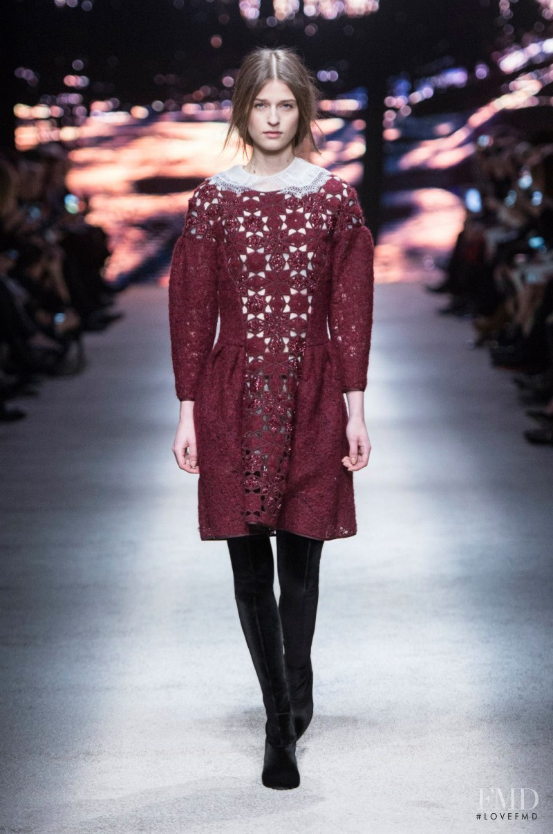 Regitze Harregaard Christensen featured in  the Alberta Ferretti fashion show for Autumn/Winter 2015