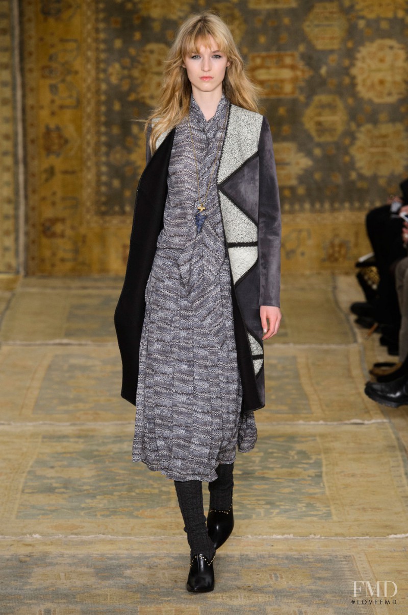 Manuela Frey featured in  the Tory Burch fashion show for Autumn/Winter 2015