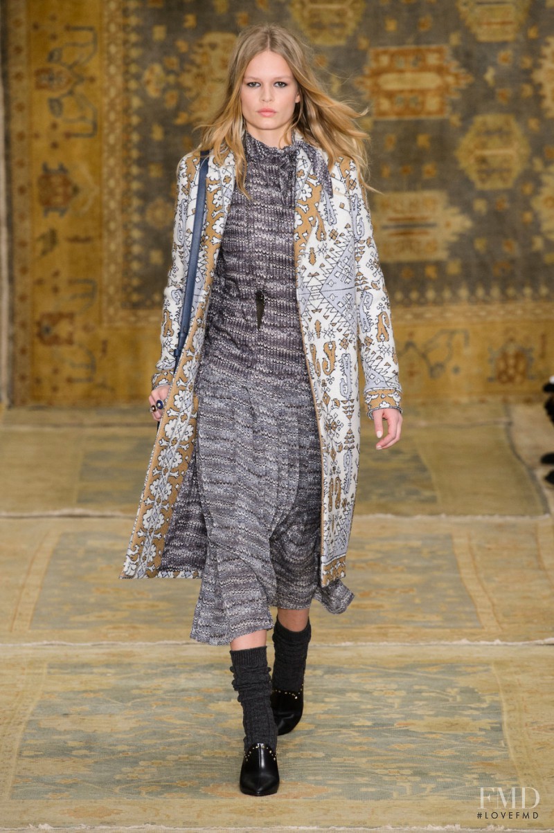 Anna Ewers featured in  the Tory Burch fashion show for Autumn/Winter 2015