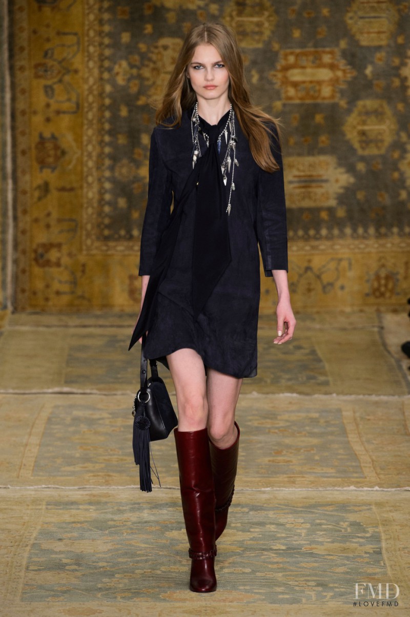 Aneta Pajak featured in  the Tory Burch fashion show for Autumn/Winter 2015