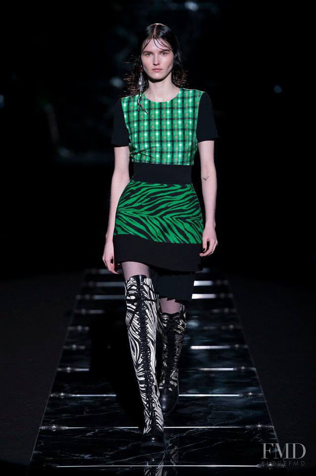 Katlin Aas featured in  the Fausto Puglisi fashion show for Autumn/Winter 2015
