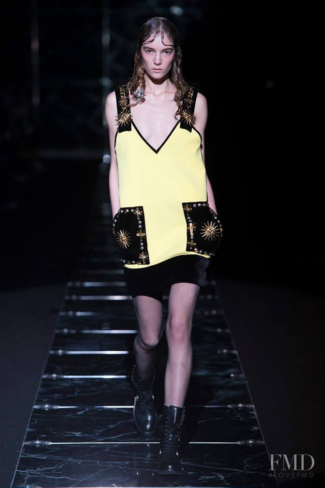 Irina Liss featured in  the Fausto Puglisi fashion show for Autumn/Winter 2015