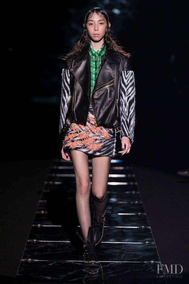 Issa Lish featured in  the Fausto Puglisi fashion show for Autumn/Winter 2015