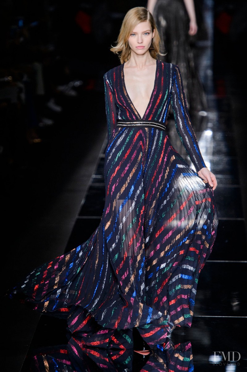 Sasha Luss featured in  the Blumarine fashion show for Autumn/Winter 2015