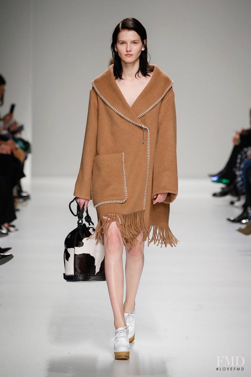 Katlin Aas featured in  the Sportmax fashion show for Autumn/Winter 2015
