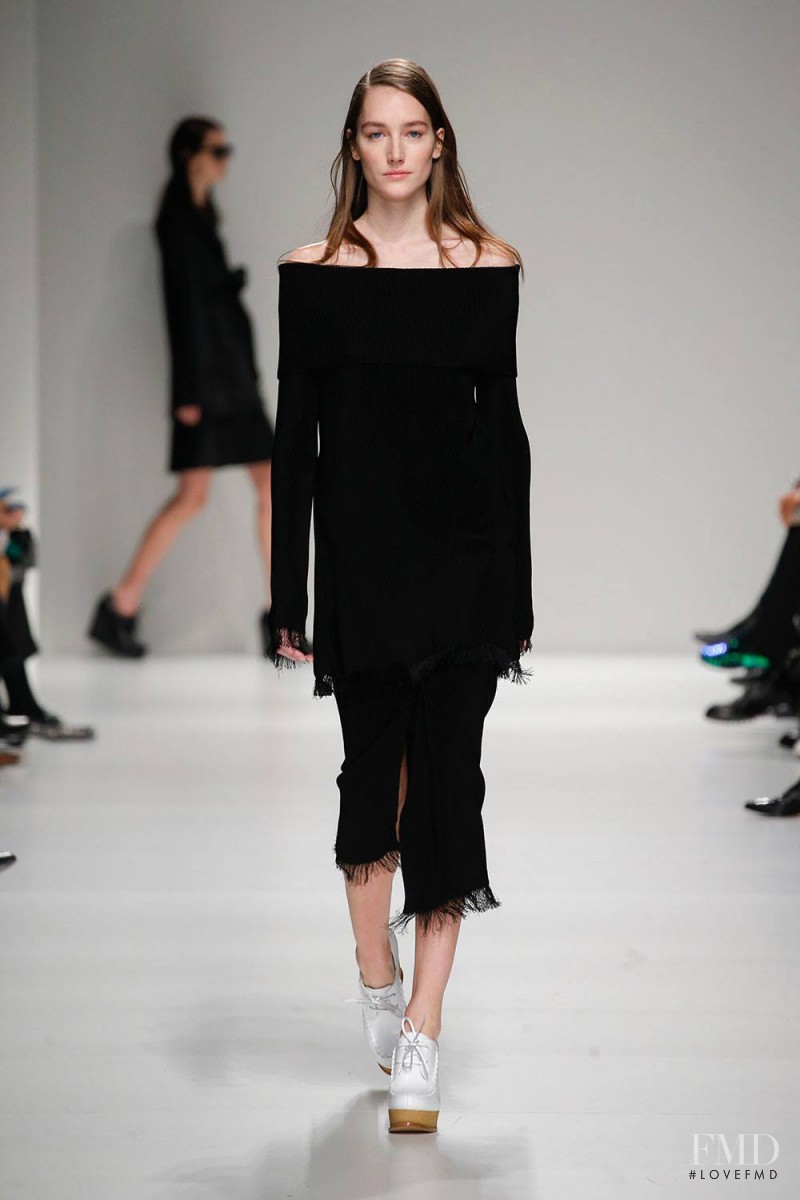 Joséphine Le Tutour featured in  the Sportmax fashion show for Autumn/Winter 2015