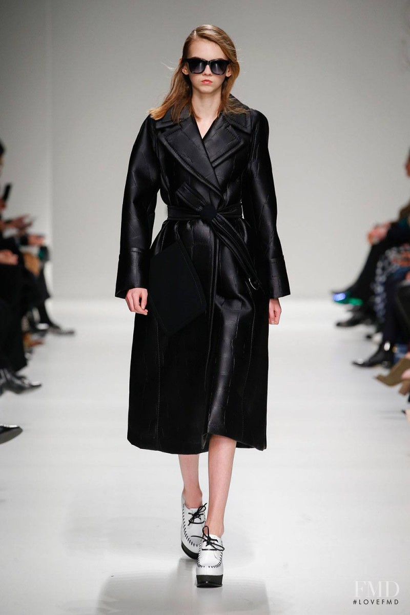 Molly Bair featured in  the Sportmax fashion show for Autumn/Winter 2015