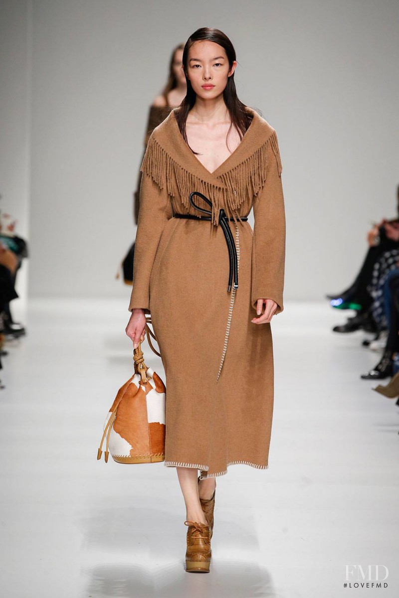 Fei Fei Sun featured in  the Sportmax fashion show for Autumn/Winter 2015