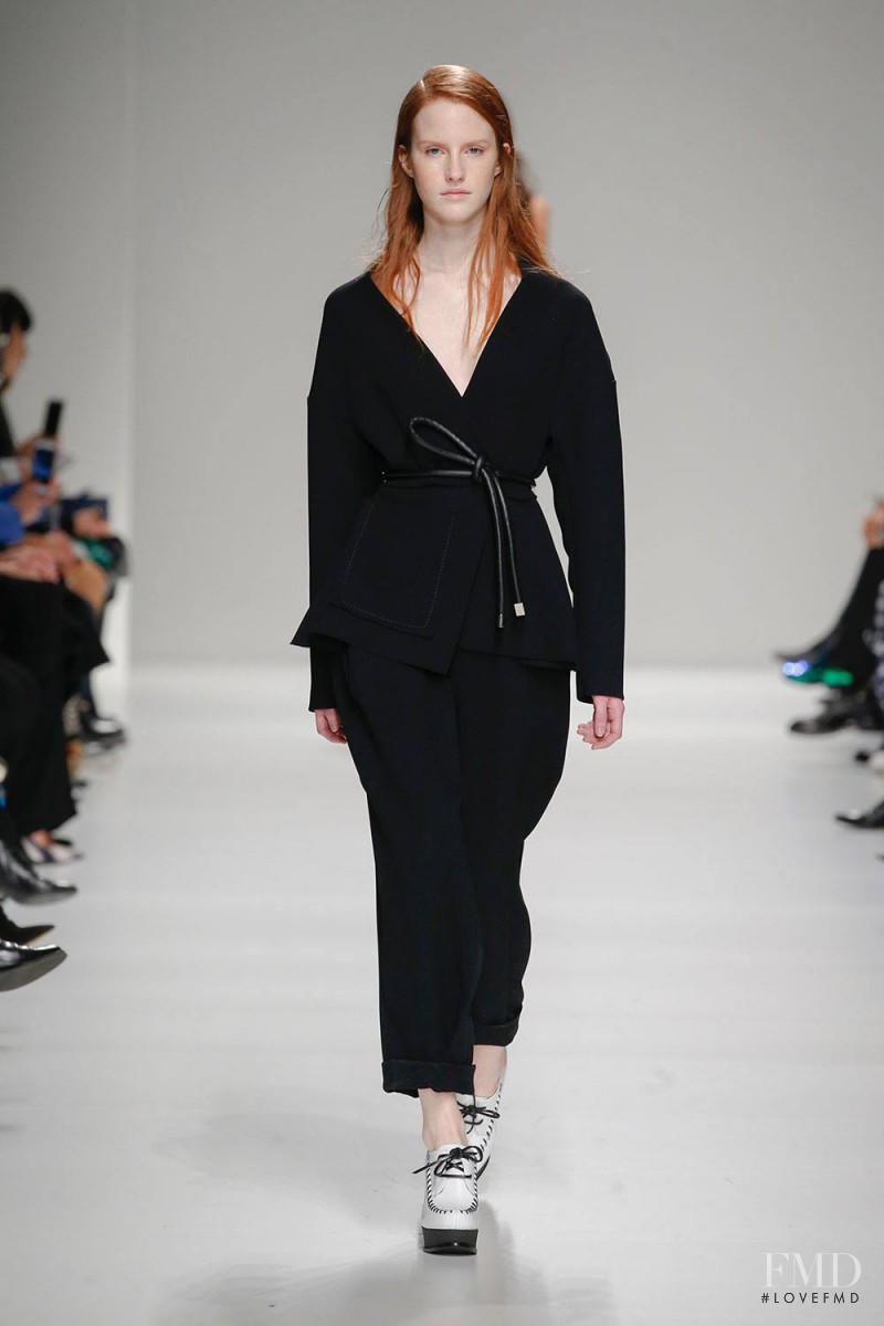 Magdalena Jasek featured in  the Sportmax fashion show for Autumn/Winter 2015