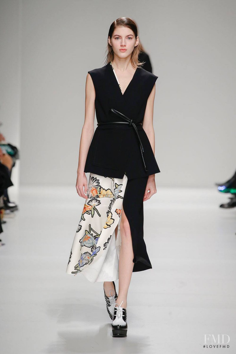 Valery Kaufman featured in  the Sportmax fashion show for Autumn/Winter 2015