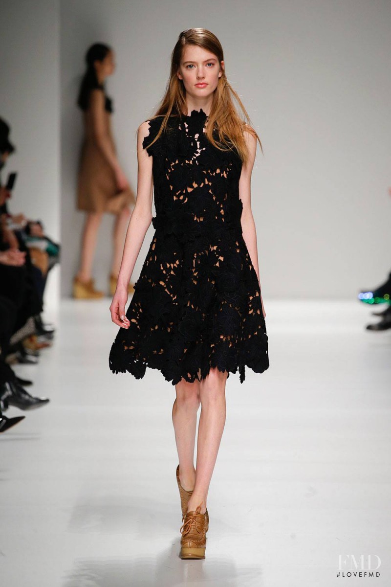 Emmy Rappe featured in  the Sportmax fashion show for Autumn/Winter 2015