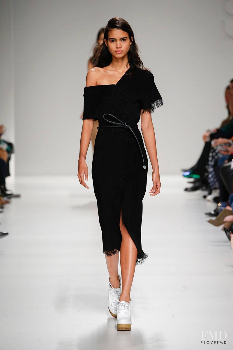 Mariana Santana featured in  the Sportmax fashion show for Autumn/Winter 2015