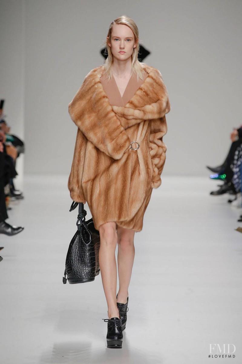 Harleth Kuusik featured in  the Sportmax fashion show for Autumn/Winter 2015