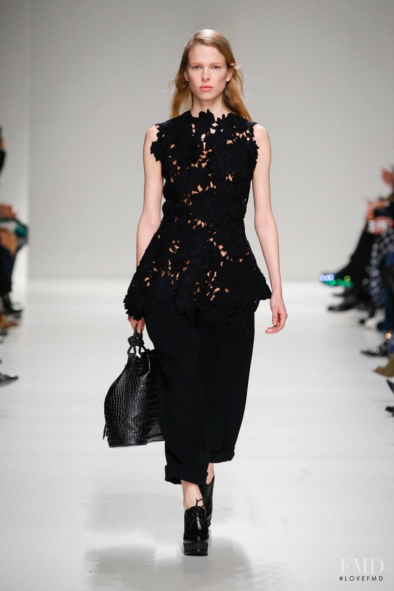 Lina Berg featured in  the Sportmax fashion show for Autumn/Winter 2015