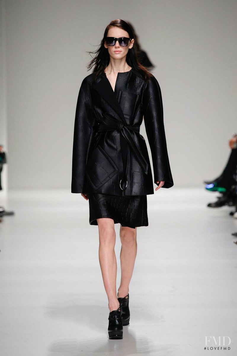 Sarah Stewart featured in  the Sportmax fashion show for Autumn/Winter 2015