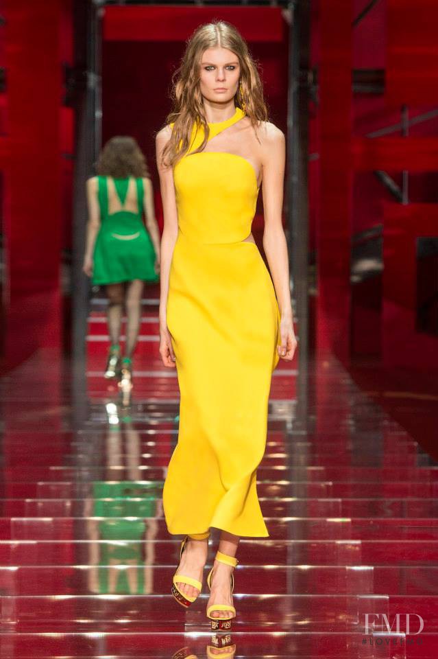 Alexandra Elizabeth Ljadov featured in  the Versace fashion show for Autumn/Winter 2015