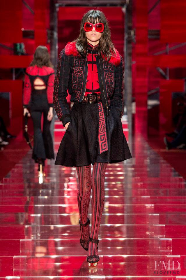 Grace Hartzel featured in  the Versace fashion show for Autumn/Winter 2015