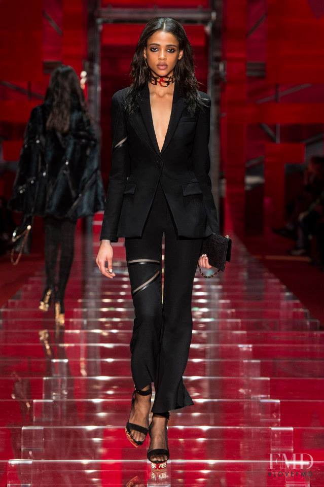 Aya Jones featured in  the Versace fashion show for Autumn/Winter 2015