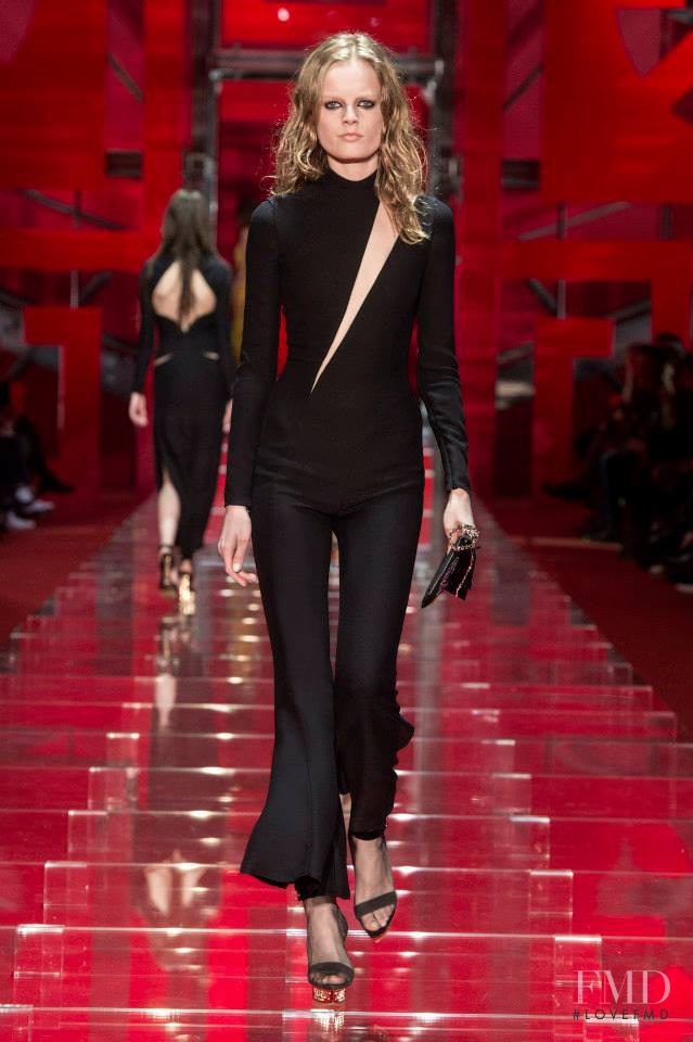 Hanne Gaby Odiele featured in  the Versace fashion show for Autumn/Winter 2015