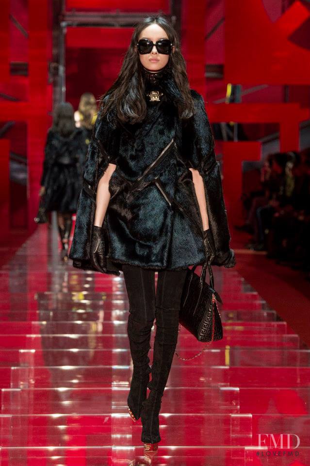 Fei Fei Sun featured in  the Versace fashion show for Autumn/Winter 2015