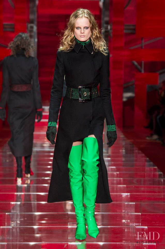 Hanne Gaby Odiele featured in  the Versace fashion show for Autumn/Winter 2015