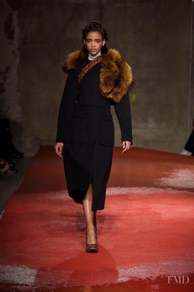 Aya Jones featured in  the Marni fashion show for Autumn/Winter 2015