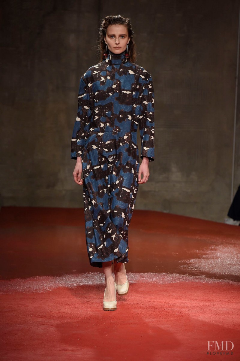 Vasilisa Pavlova featured in  the Marni fashion show for Autumn/Winter 2015
