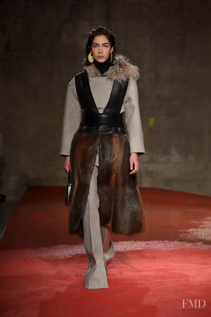 Malu Bortolini featured in  the Marni fashion show for Autumn/Winter 2015