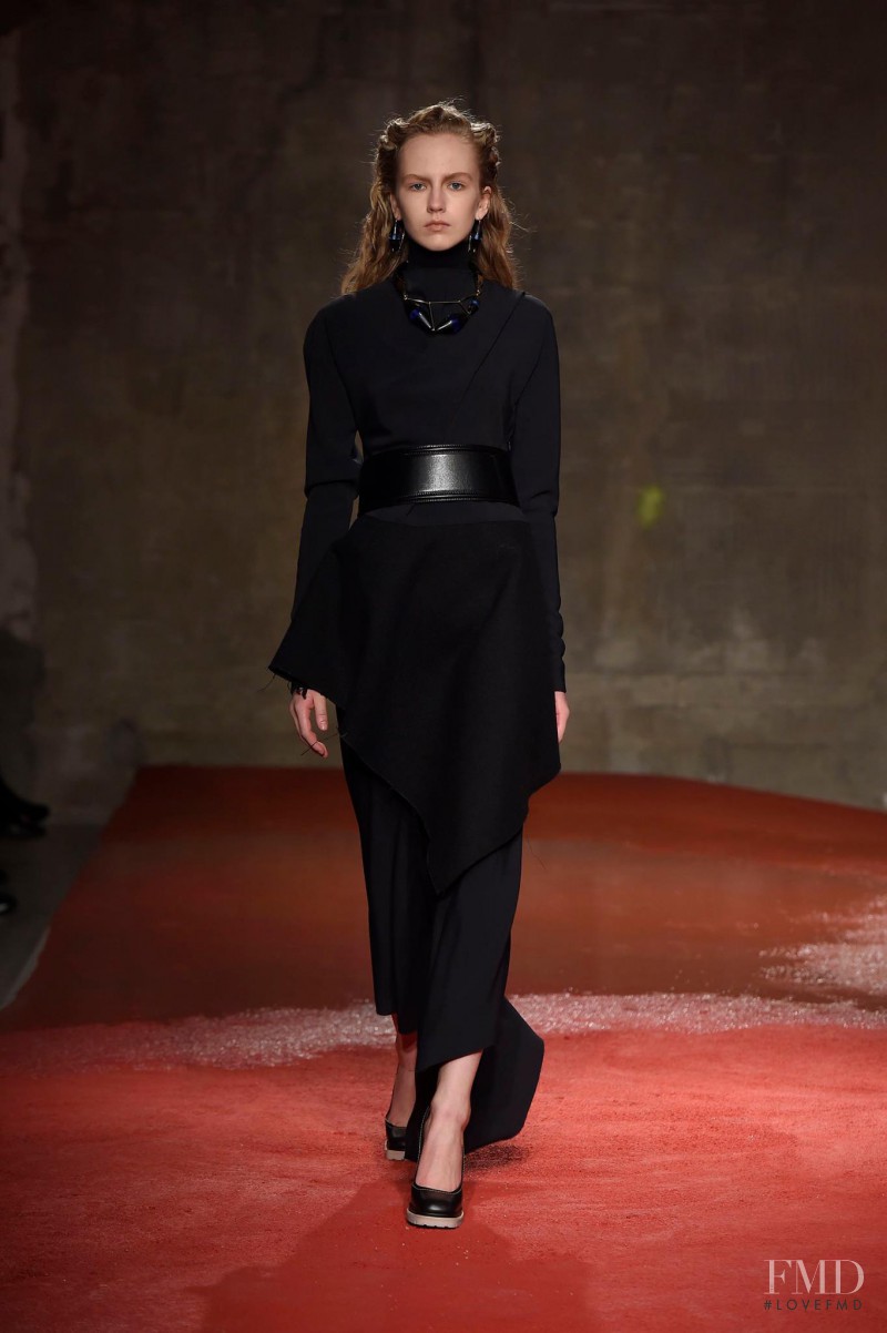 Paula Galecka featured in  the Marni fashion show for Autumn/Winter 2015