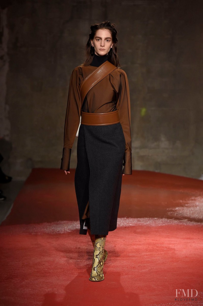 Rosanna Georgiou featured in  the Marni fashion show for Autumn/Winter 2015