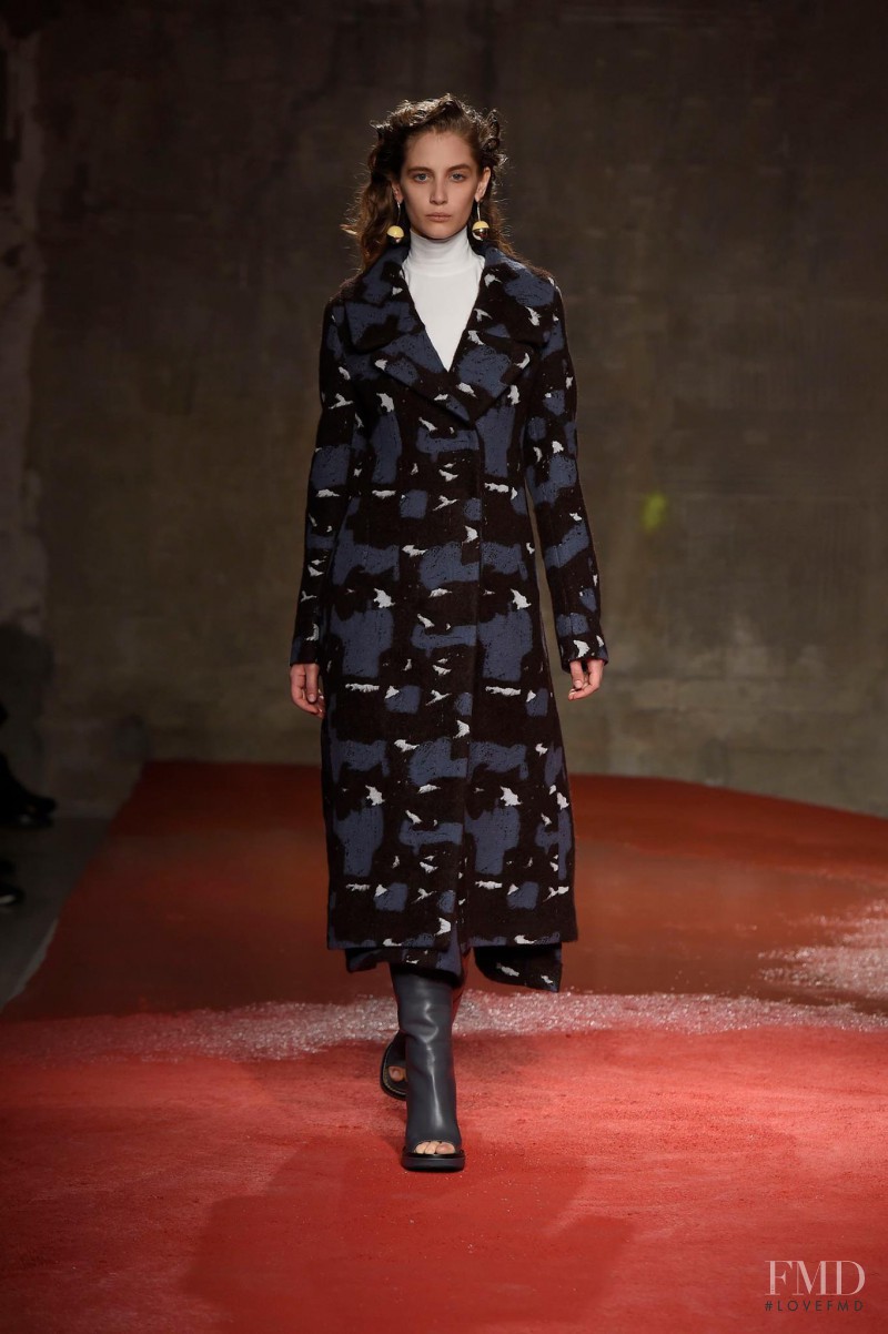 Melina Gesto featured in  the Marni fashion show for Autumn/Winter 2015