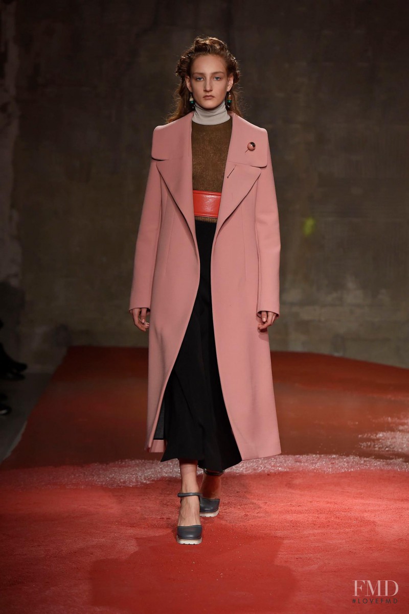 Agnes Nieske featured in  the Marni fashion show for Autumn/Winter 2015