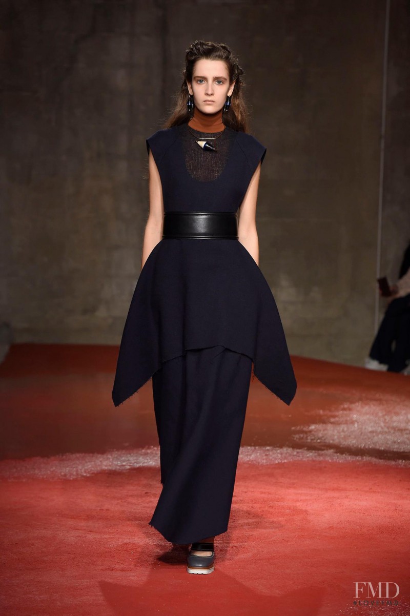 Yana Van Ginneken featured in  the Marni fashion show for Autumn/Winter 2015