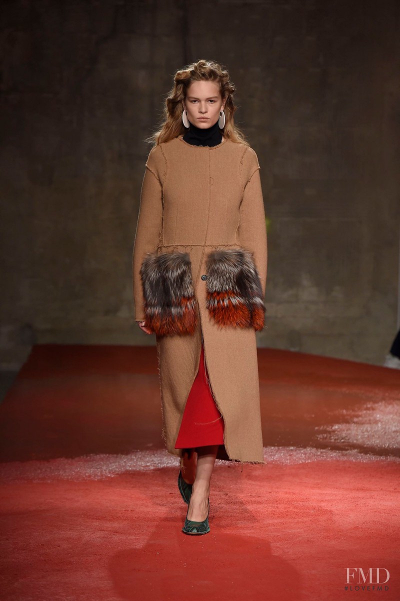 Anna Ewers featured in  the Marni fashion show for Autumn/Winter 2015