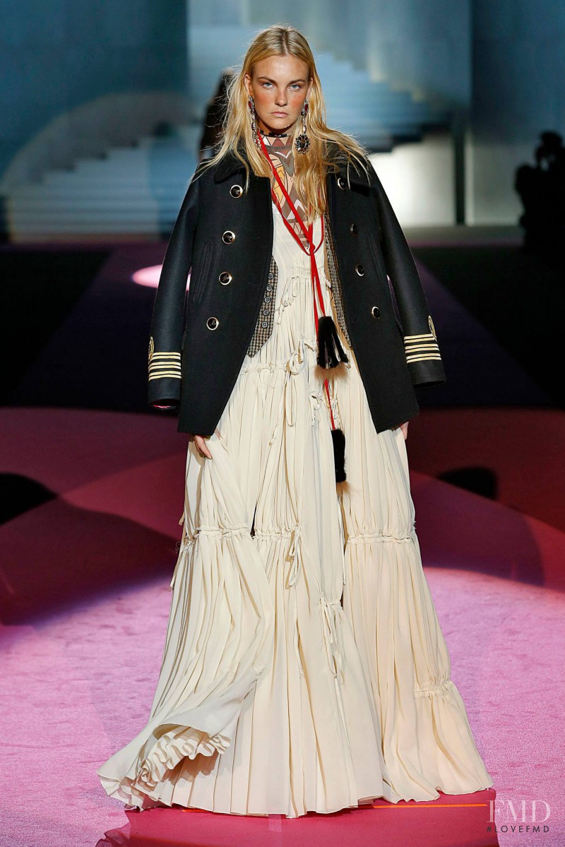 Caroline Trentini featured in  the DSquared2 fashion show for Autumn/Winter 2015