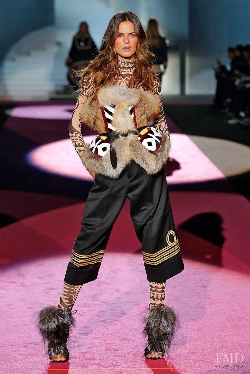 Izabel Goulart featured in  the DSquared2 fashion show for Autumn/Winter 2015